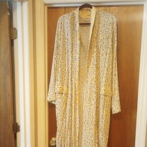 Women's Cream Patterned Coat
